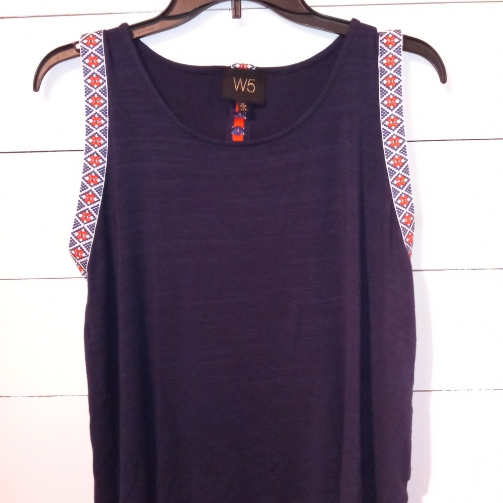 W5 Navy Tank Top
